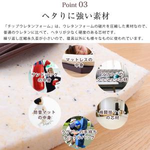 マットレス シングル 高反発ウレタン 6つ折り...の詳細画像5