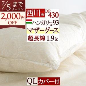 西川（nishikawa） 羽毛布団 クィーン クイーン 洗える 大増量2.0kg