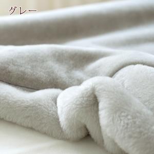 西川 毛布 セミダブル 日本製 暖か衿付き 洗...の詳細画像3