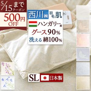 西川（nishikawa） 羽毛肌掛け布団 ダウンケット シングル 東京 洗える
