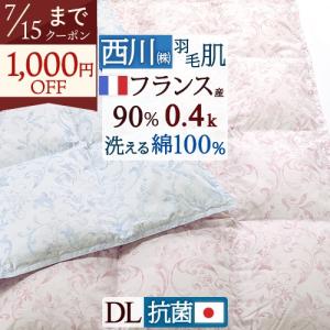 西川（nishikawa） ダウンケット 羽毛肌掛け布団 シングル 洗える 日本