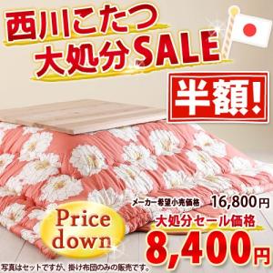 西川 こたつ布団/正方形/掛け布団/日本製/厚め/JS-255天板が普通