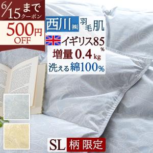 羽毛肌掛け布団 シングル グース ダウンケット 日本製 カナダ産