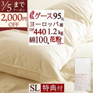 西川プレミアム [ポイント10倍] 羽毛掛けふとん シングルロング（SL