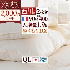 西川（nishikawa） 羽毛布団 クイーン クィーン ダウン90% 1.8kg