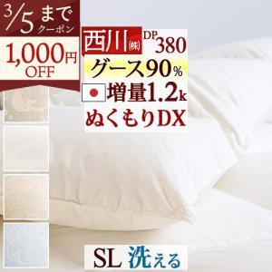 西川 冬用羽毛布団 シングル 新品 西川（nishikawa） 羽毛入りハイブリッド掛け布団 シングル ダウン50