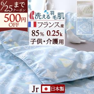 西川（nishikawa） 羽毛肌掛け布団 ダウンケット ジュニア 子ども 子供