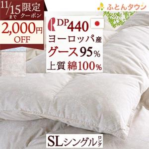 西川 羽毛布団 シングル 東京 グース ハンガリー産90％ DP400 2