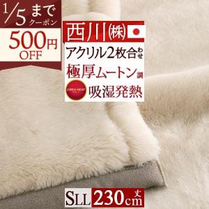西川（nishikawa） 爆買 毛布 ハーフサイズ 140×100cm 2枚合わせ 日本