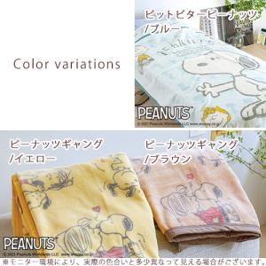 スヌーピー 綿毛布 シングル 日本製 西川 毛...の詳細画像1