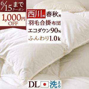 西川（nishikawa） 羽毛肌掛け布団 シングル 東京 増量0.4kg 側生地綿