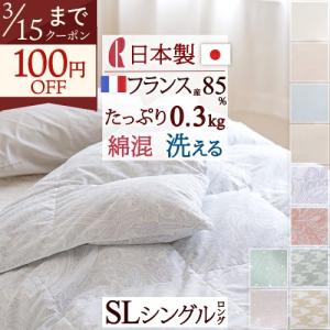 西川（nishikawa） 爆買 羽毛肌掛け布団 シングル 東京 増量0.4kg 側