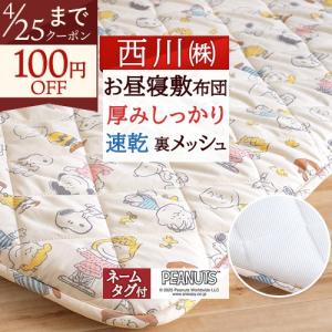 お昼寝マット 子供 敷き布団 保育園 幼稚園のお昼寝に お昼寝敷き布団 西川 東京西川 西川 合繊お昼寝敷布団 70×120cm キャラクター 送料無料