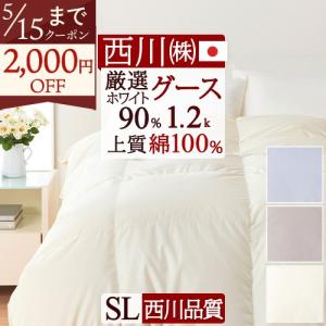 西川（nishikawa） マザーグース 羽毛布団 シングル ハンガリー産