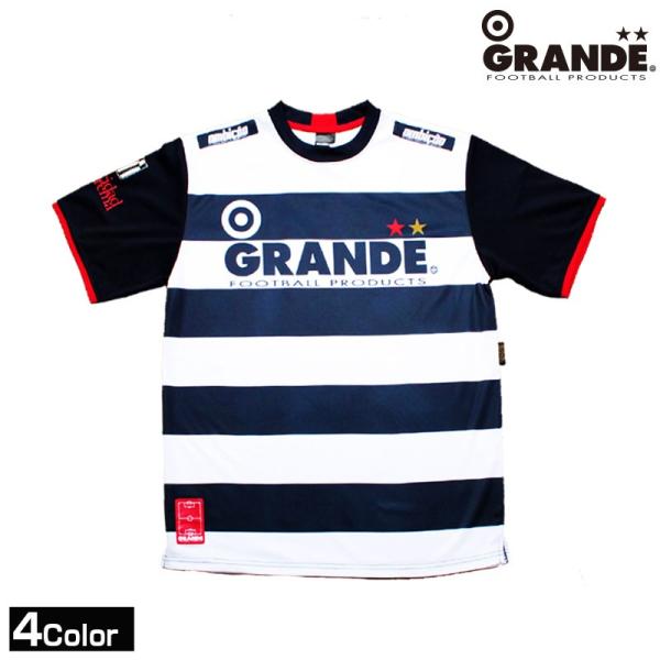 GRANDE/グランデ ボーダープラクティスシャツ半袖 （GFPH12003）