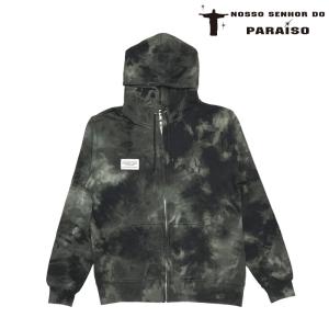 ノッソセニョールドパライーゾ/NOSSO SENHOR DO PARAISO フルジップスウェットパーカー/Logo Tie-Dye Zip Parka（NP-00-606）｜futsalshop-sal