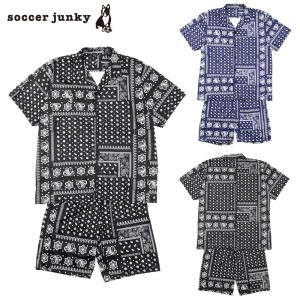 サッカージャンキー/soccer junky オープンカラーシャツパンツセット/cuore+6（SJ23A53）｜futsalshop-sal