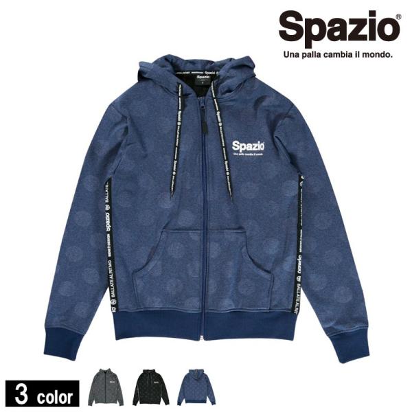 Spazio/スパッツィオ Dot embos shaggy zip parka/ジャージパーカー（...