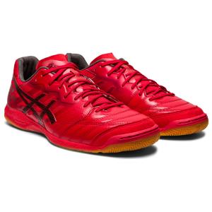 asics_アシックス フットサルシューズ DESTAQUE K FF CLASSIC RED_BEET JUICE 1111A217｜RODA Yahoo!店