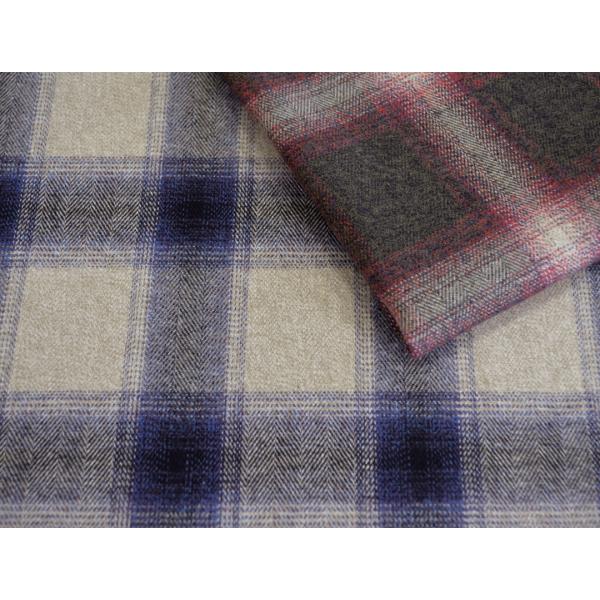 綿100％ 杢 起毛 へリンボンチェック 生地 日本製 先染め ハンドメイド 新潟  ASK-AW-...