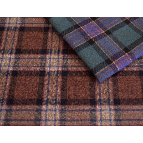 綿100％ 杢 起毛 へリンボンチェック 生地 日本製 先染め ハンドメイド 新潟  ASK-AW-...