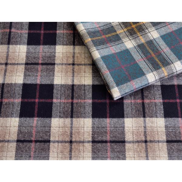綿100％ 杢 起毛 へリンボンチェック 生地 日本製 先染め ハンドメイド 新潟 ASK-AW-1...