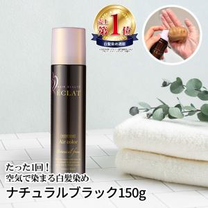 完売御礼 白髪染め 医薬部外品 ヘアボーテエクラ ボタニカルエアカラーフォーム ナチュラルブラック150g（セミロング：全体1回+リタッチ11回程度）