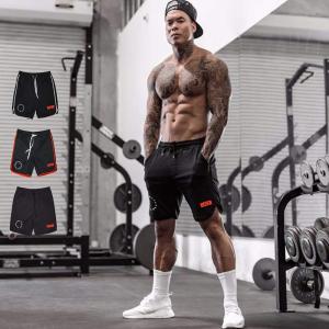 Manatsulife トレーニングウェア メンズ ウェットハーフパンツ 短パン ショートパンツ 筋トレ ボトムス ジムウェア 吸汗 速乾  フィットネス スポーツ 夏 DK08