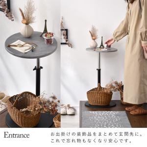 サイドテーブル 昇降 丸 北欧 直径35cm ...の詳細画像4