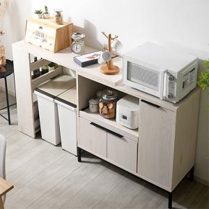 ゴミ箱上ラック レンジ台 ロータイプ 幅110...の詳細画像5