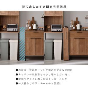 すきま収納 幅15cm ロータイプ 白 収納 ...の詳細画像1