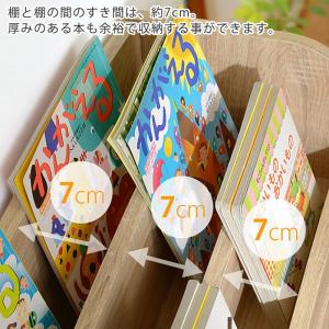 絵本ラック 絵本棚 幅64cm 本棚 ブックラ...の詳細画像2