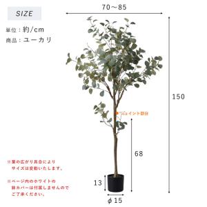フェイクグリーン 大型 玄関 ユーカリ ユーカ...の詳細画像3