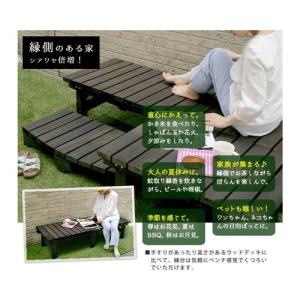天然木 180×58cm ウッドデッキ 木製デ...の詳細画像3