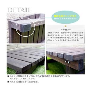 天然木 180×58cm ウッドデッキ 木製デ...の詳細画像4
