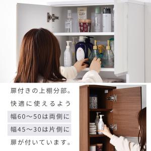 ランドリー収納 スリム 幅50cm 高さ180...の詳細画像5