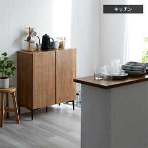 日本製 キャビネット 幅80cm 北欧 木製 ...の詳細画像3