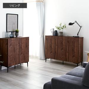 日本製 キャビネット 幅80cm 北欧 木製 ...の詳細画像4