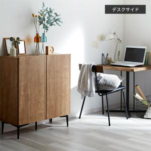 日本製 キャビネット 幅80cm 北欧 木製 ...の詳細画像5