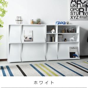 本棚 2個セット 扉付き おしゃれ キャビネッ...の詳細画像5
