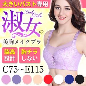 ブラジャー 大きいサイズ ナイトブラ スマートブラ 大きな胸 ノンワイヤー グラマー 40代 50代 育乳 効果 シームレス 脇肉補正 30代 脇高