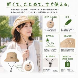 帽子 レディース メンズ uvカット uv バ...の詳細画像3