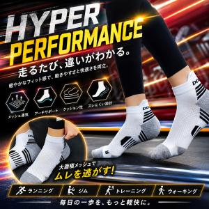 スポーツソックス 【3足セット】靴下 ランニン...の詳細画像2