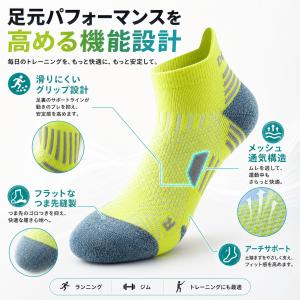 スポーツソックス 【3足セット】靴下 ランニン...の詳細画像4