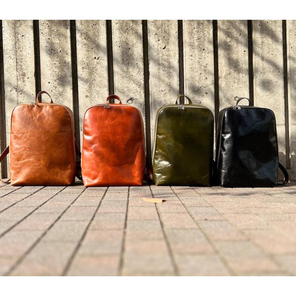 tarsio タージォ 本革 レザー バックパック リュック カジュアルバッグ メンズ レディース ...