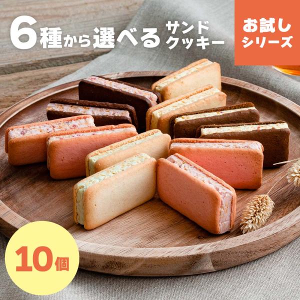 6種から選べるサンドクッキー お試しシリーズ 10個入 メール便 mailbin