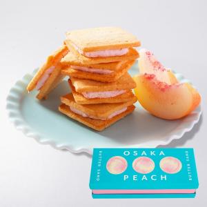 OSAKA PEACH バターサンドクッキー 5個入｜【1週間以内に発送】 桃 ピーチ 焼き菓子 サンドクッキー 宅急便発送 常温発送 proper