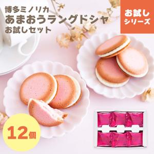 【期間限定10％OFF★〜6/30 23:59まで】【メール便発送】あまおうミルクラングドシャお試しセット12枚入 |  送料無料 mailbin｜fuubian