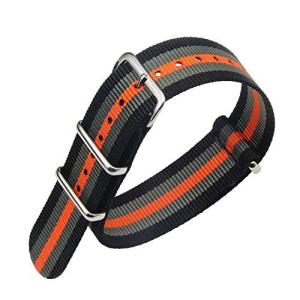 Nywing Natoベルト 16mm 18mm 20mm 22mm 24mm Ballisticナイロン時計バンド Nylon Watch Band