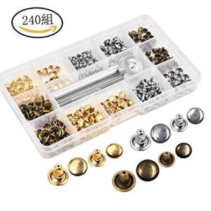 レザークラフト バネ ホック 打ち具 セット